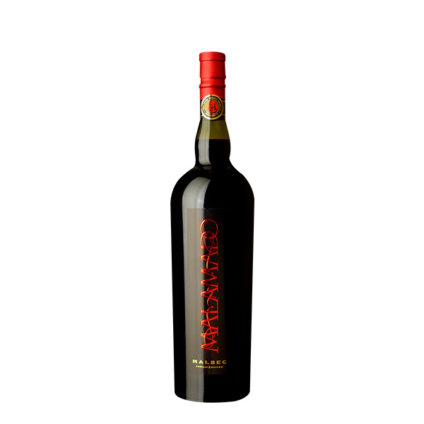 Botella de vino Zuccardi Malamado Malbec Vino Fortificado a la manera de oporto.