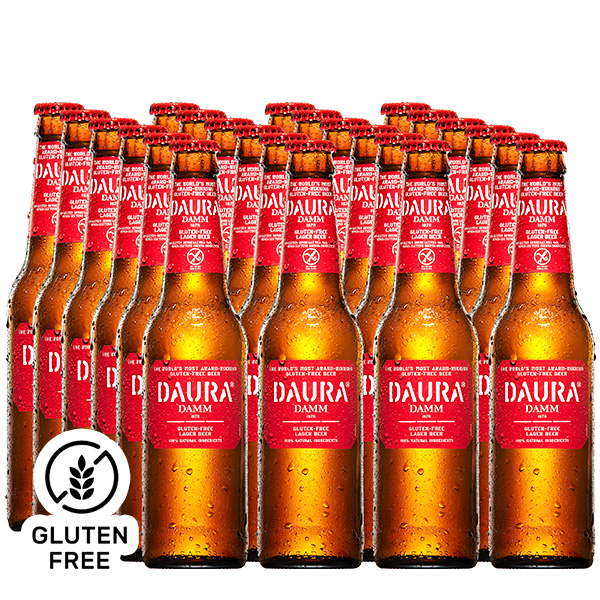 24 Botellas de cerveza española sin gluten Daura Damm