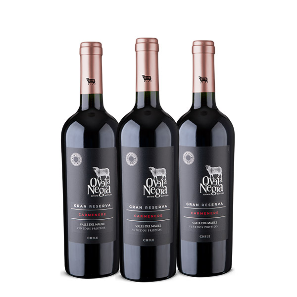 Oveja Negra Gran Reserva Carmenere 750ml Nueva Imagen x 3 botellas