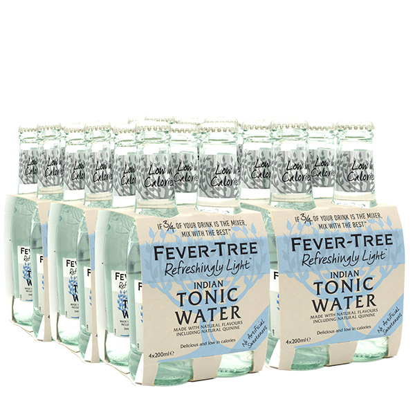 Fever Tree Refreshingly Light Indian Tonic Water x 24 botellas 1