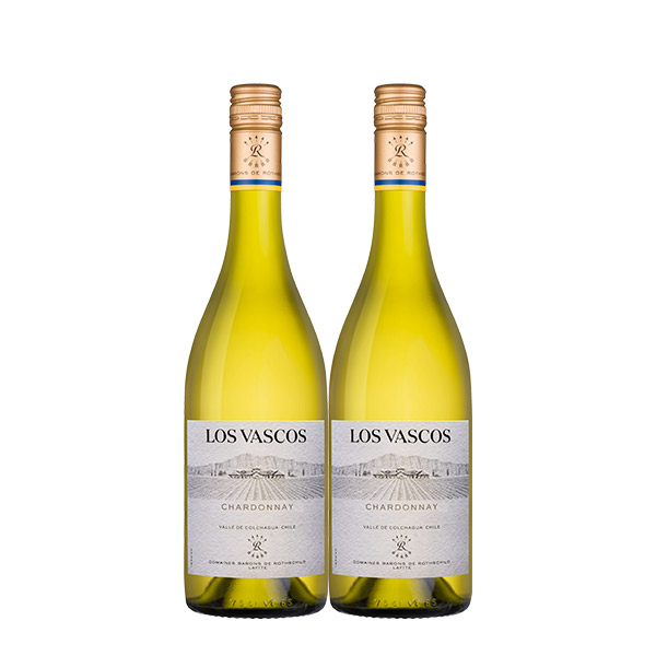 Los Vascos Chardonnay 2021 Vinco x 2 botellas
