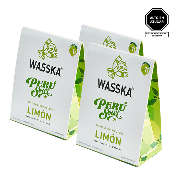 wasska Sour Limon x 3 cajas