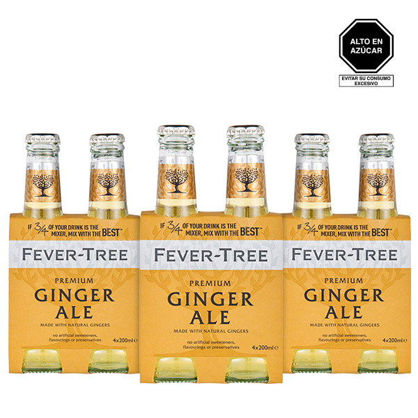 Fever Tree Ginger Ale x 3 four packs
