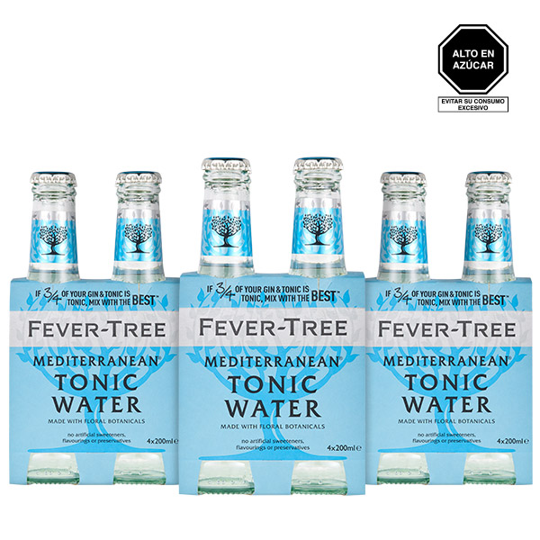 Fever Tree Mediterranean Tonic Water x 3 four packs 1