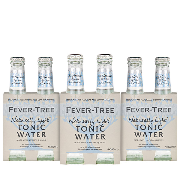 Fever Tree Naturally Light Tonic x 3 four packs