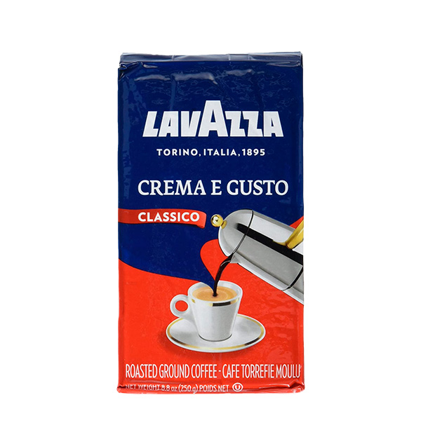 Café Molido Tueste Natural Crema e Gusto Clásico Lavazza 250 Gr
