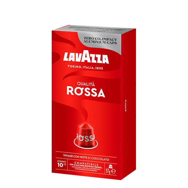 Lavazza Cápsulas de Café Qualità Rossa Compatible con Nespresso®Original. x  10 Und. - Panuts