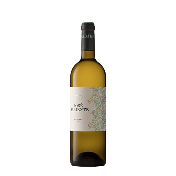 Vino blanco español de la Bodegas José Pariente Sauvignon Blanc 750 ml.