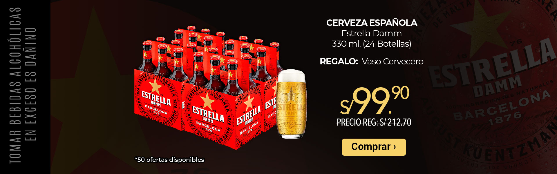 Estrella Damm x 24 botellas
