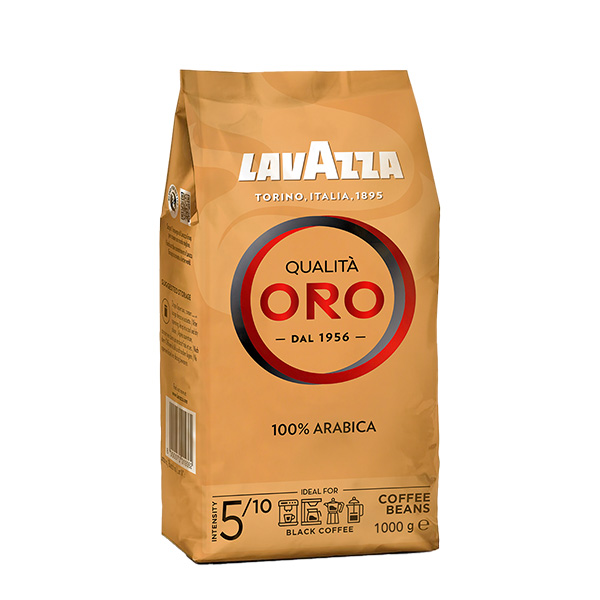 Bolsa de Lavazza Qualita Oro 100% Arábica en Grano 1 Kg