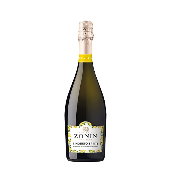 Botella de Zonin Limoneto Spritz - Vino espumoso con jugo de limón